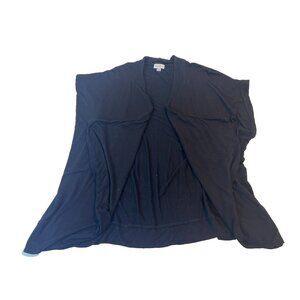 Avenue Women's Black Short Sleeve Open Front Cardigan Size 14/16